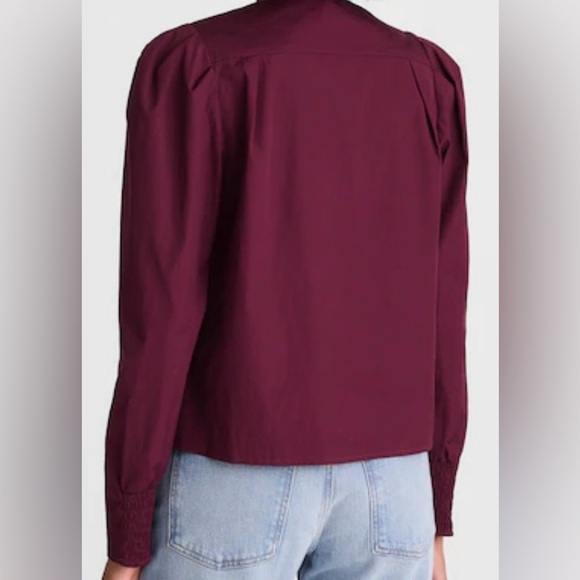 Madewell| V-Neck Button-Front Top - Picture 2 of 6